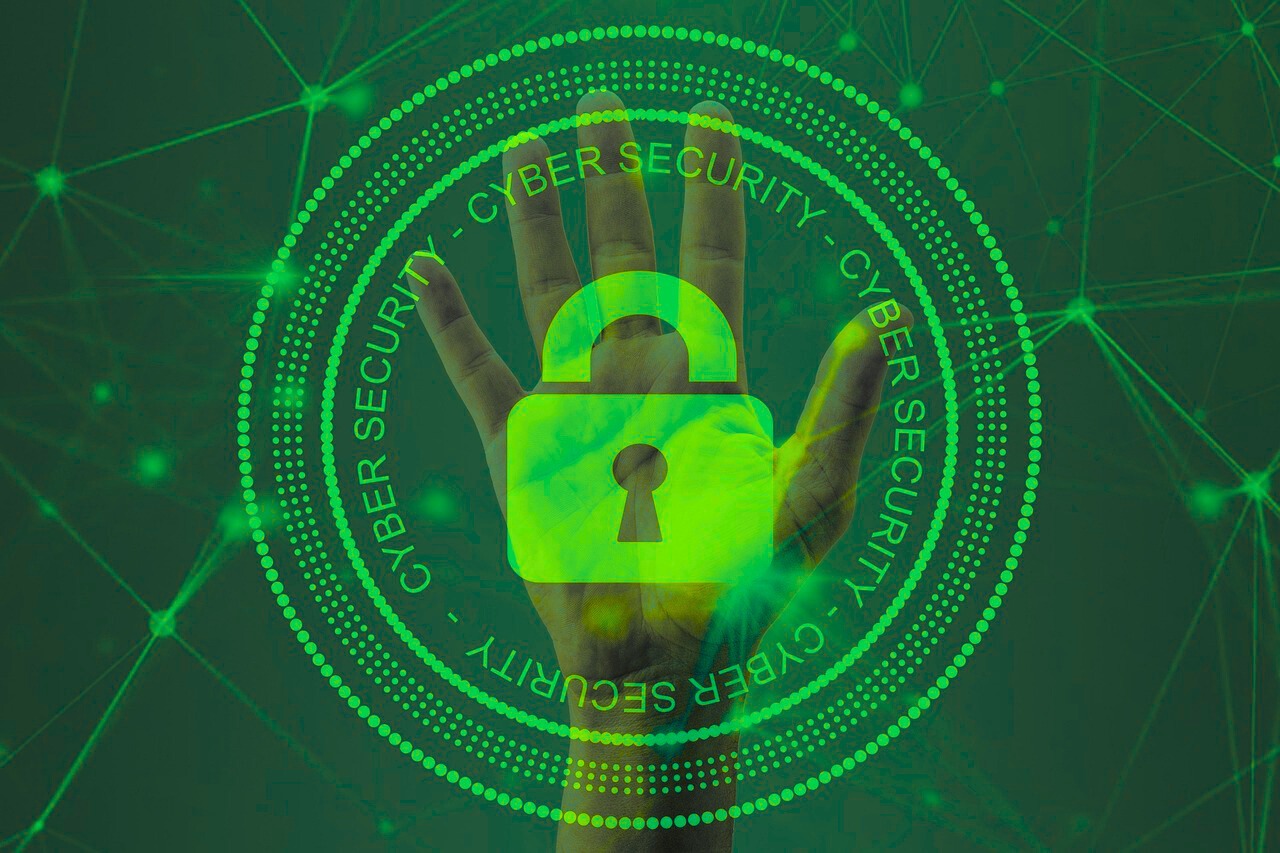 lock representing cyber security for best optical shop management system